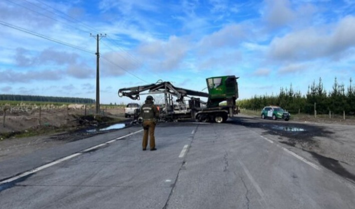 CAM Member Arrested Again for Arson Attack That Destroyed 2 Trucks in Quilleco