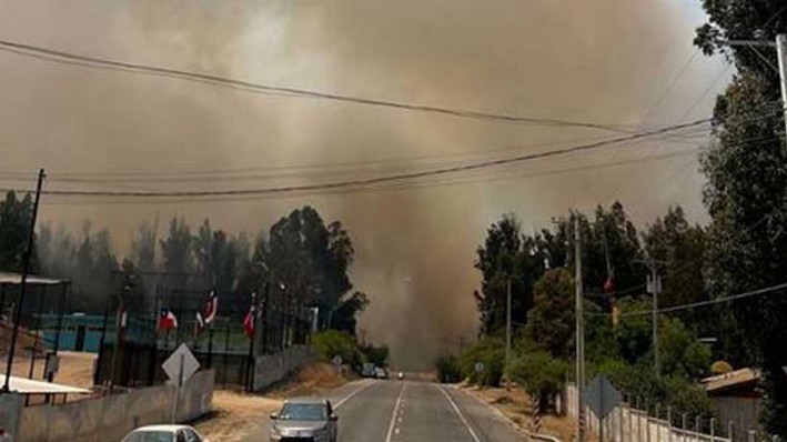 Evacuation Alert in Quilpué Due to Expanding Wildfire