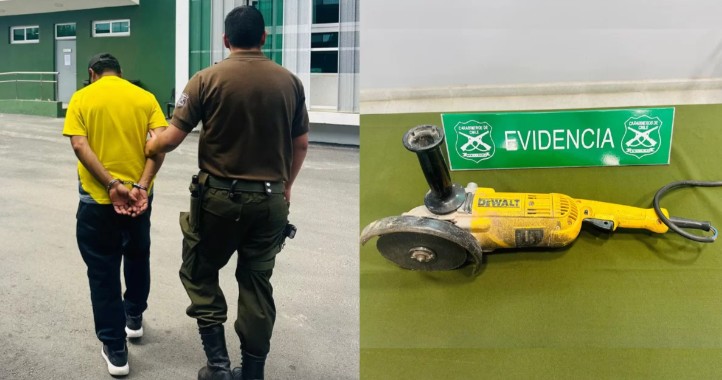 Man arrested for starting forest fire while working with electric grinder in Quilpué