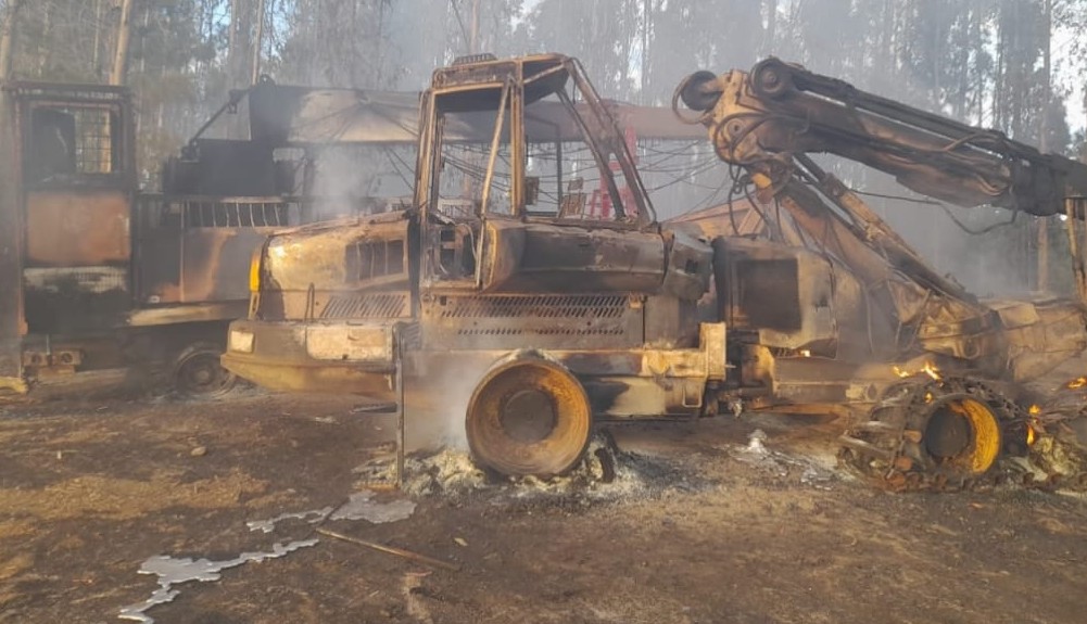 Arson Attack Devastates Machinery in the Southern Macrozone