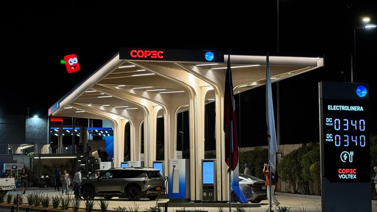 Ditch the Gasoline—It's Made of Wood: Chile's First Converted All-Electric Service Station Opens in Vitacura