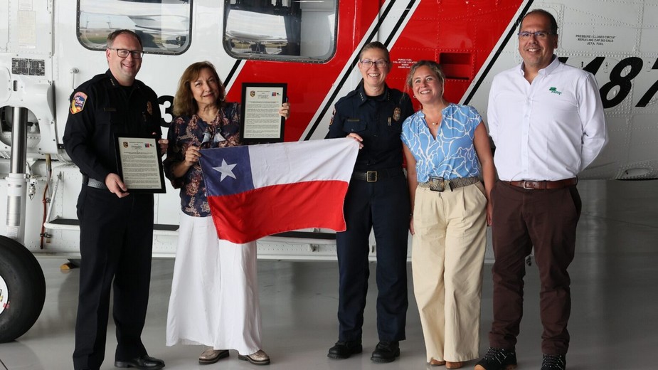 Chile presents its technology management model at the main innovation gathering for wildfire management in the U.S.