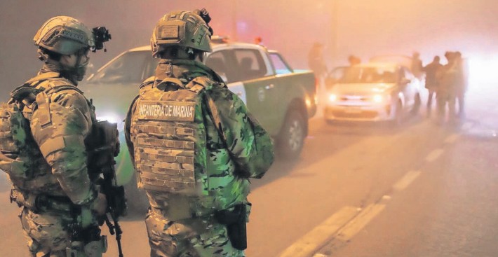 Deployment of Armed Forces in Arauco Focuses on Ensuring Public Order