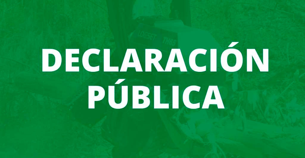 Declaración de la Asociación de Contratistas Forestales AG, ACOFORAG