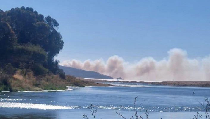 Red Alert in Valparaíso: Forest Fire Threatens Laguna Verde