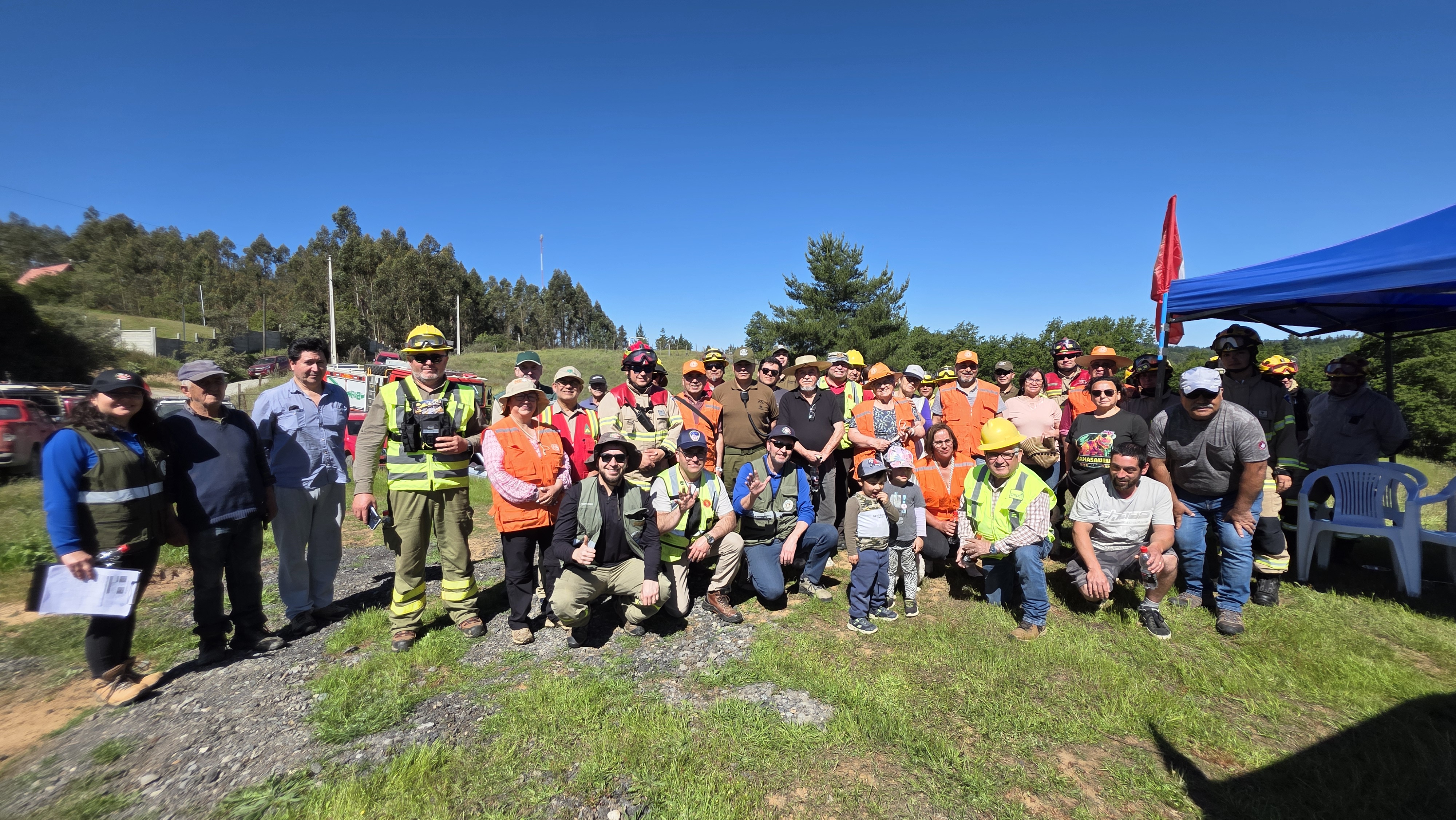 Hualqui Neighbors Conduct the First Wildfire Drill in the Municipality