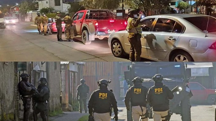 Relatório revela que Biobío é a terceira região com mais causas por crime organizado