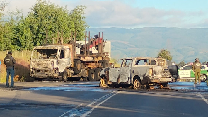 Novo ataque incendiário paralisa rota em La Araucanía