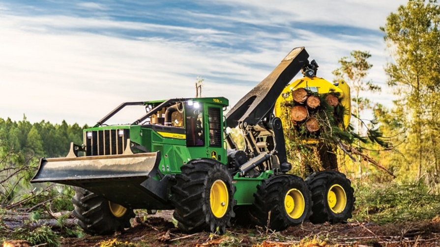 Skidder 768L-II 6x6: potência, agilidade e tecnologia florestal