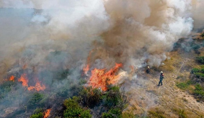 With three helicopters and one aircraft, they will confront forest fires in Los Lagos