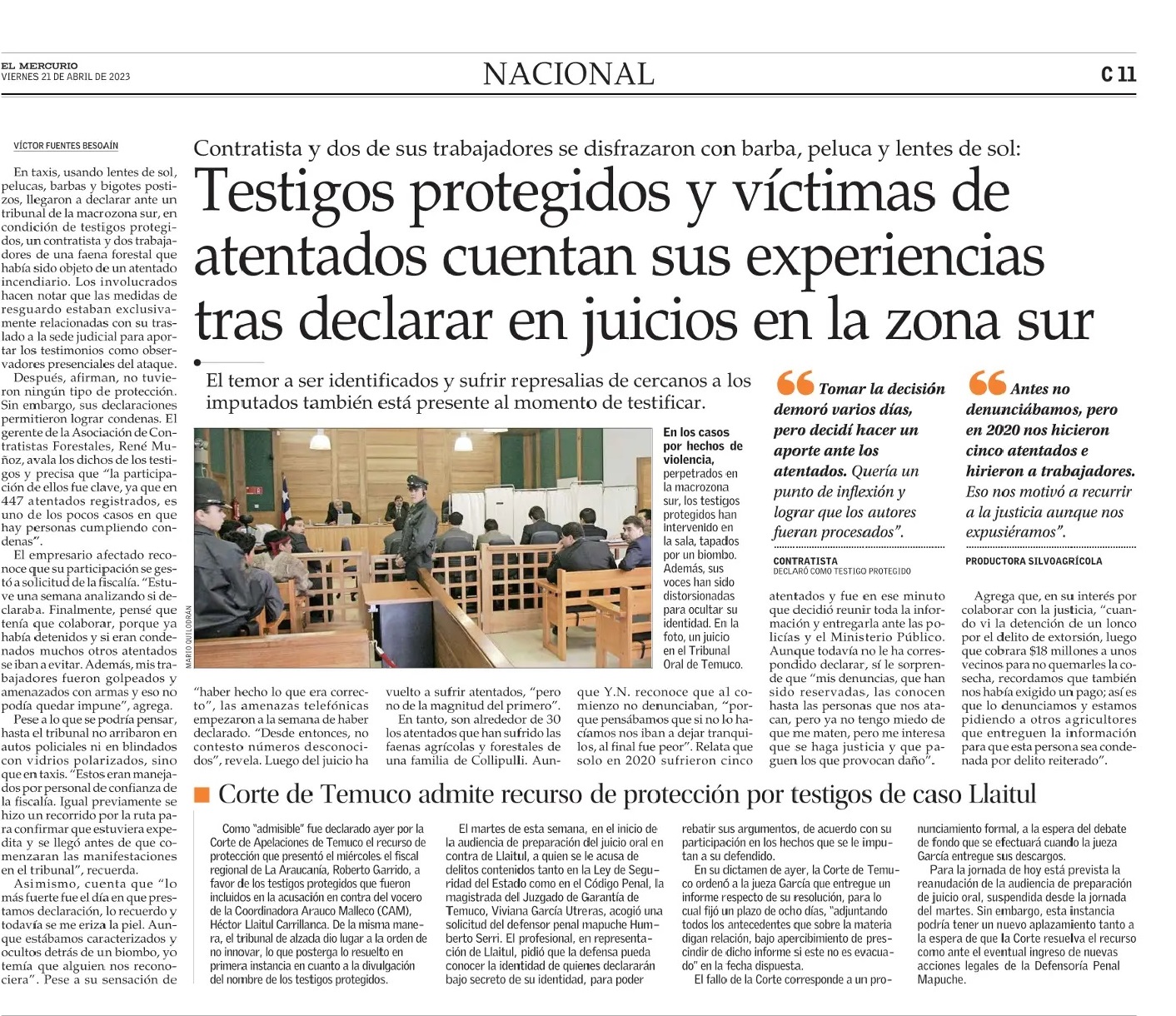 Testemunhas protegidas e vítimas de atentados contam suas experiências após depor em julgamentos na zona sul