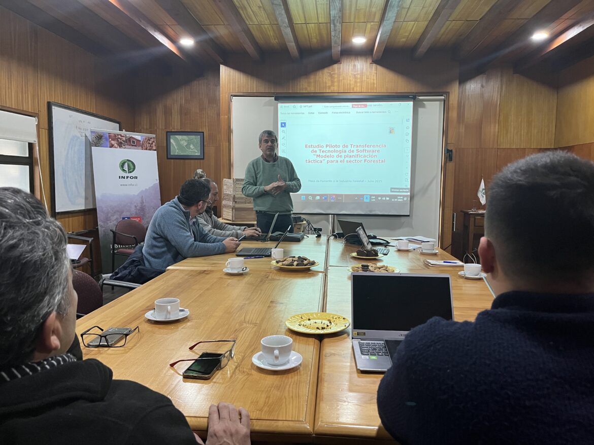 Investigadores UACh presentaron modelo de planificación táctica forestal a la Mesa de Fomento a la Industria Forestal de Los Ríos