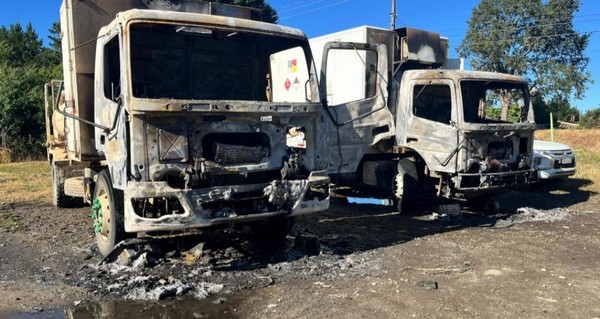 Arson Attack on New Year's: Five Forestry Vehicles Destroyed