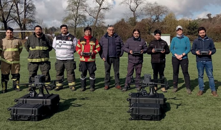 Mulchén Pioneers in Chile with Unmanned Aircraft for Wildfire Prevention