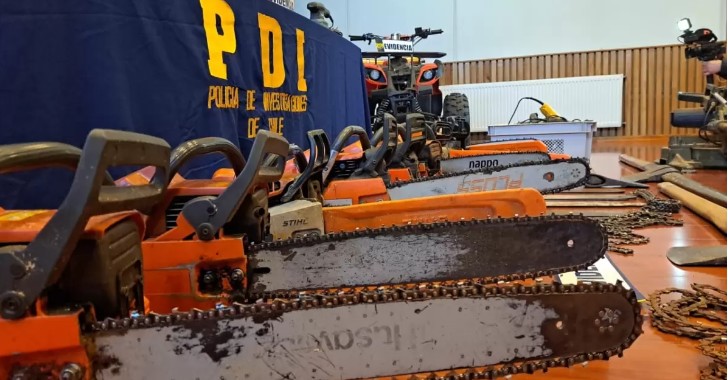 Cae banda que robaba madera y la vendía como leña en Fresia: incautaron $130 millones en herramientas