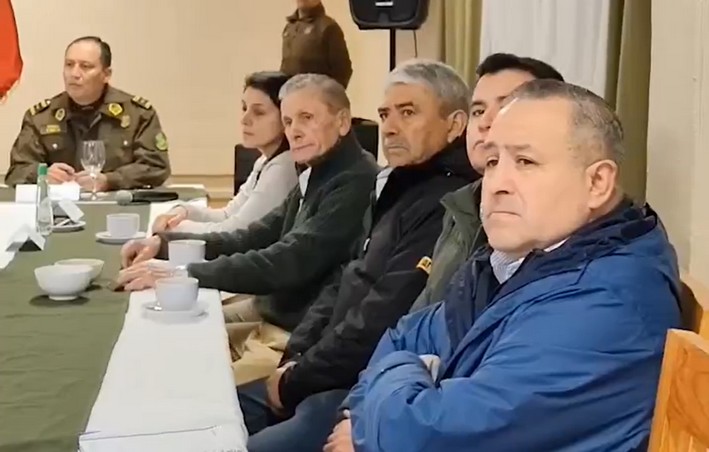 Truckers from the southern zone meet in La Araucanía with Carabineros to reinforce road safety