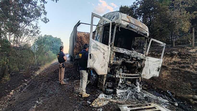New Arson Attack Affects Forestry Truck in Angol