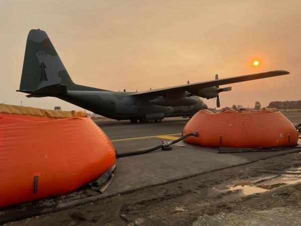 A Força Aérea Brasileira conclui operativo de apoio contra incêndios florestais no Chile