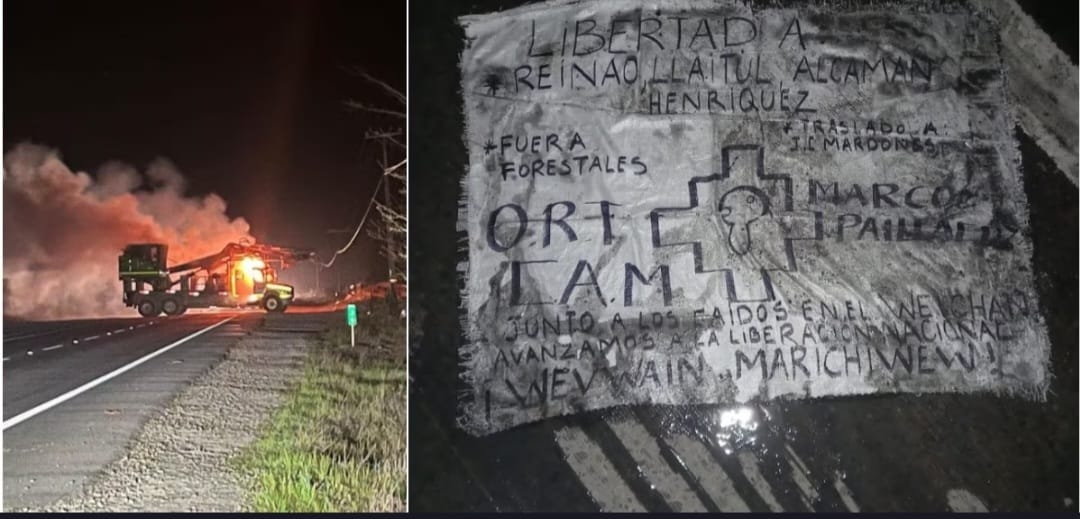 Cai um braço operativo da CAM: detêm 5 pessoas por atentado incendiário em Quilleco